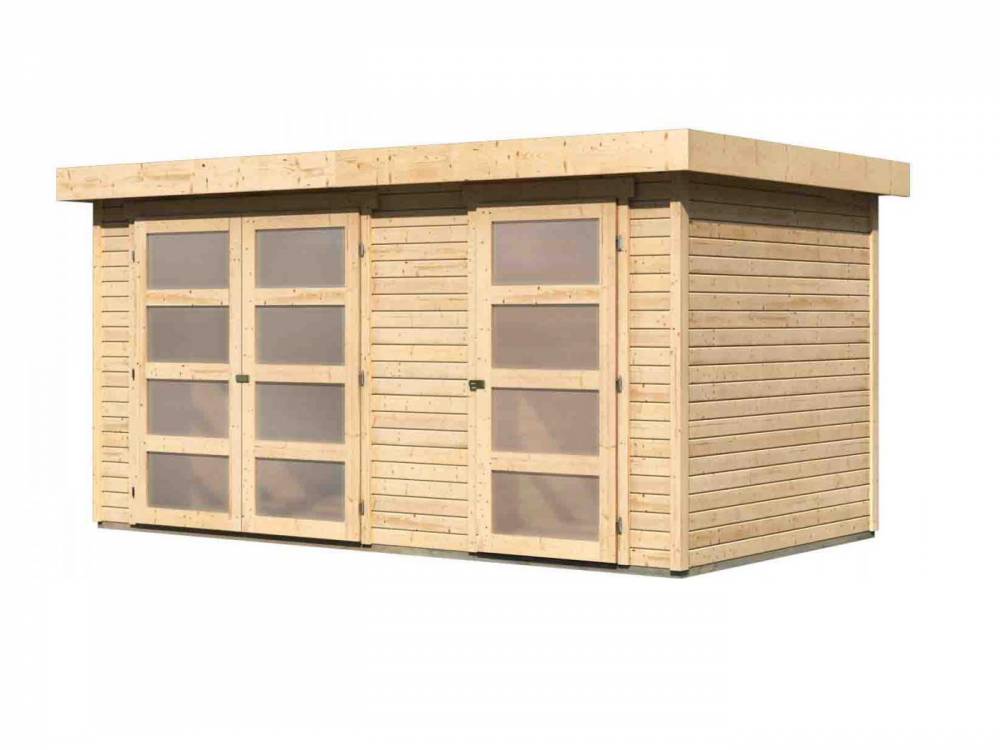 Obrázek k výrobku 61647 - dřevěný domek KARIBU MÜHLENTRUP (83541) natur