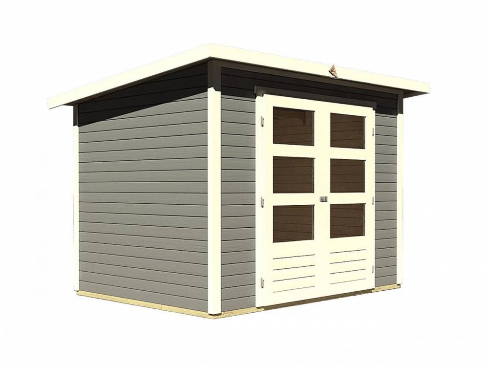 Obrázek k výrobku 53411 - dřevěný domek KARIBU STOCKACH 3 (82979) tm. šedý