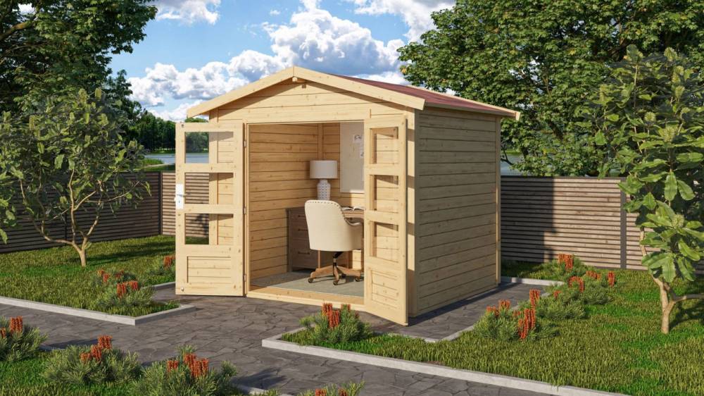 Obrázek k výrobku 53508 - dřevěný domek KARIBU TALKAU 3 (83335) natur