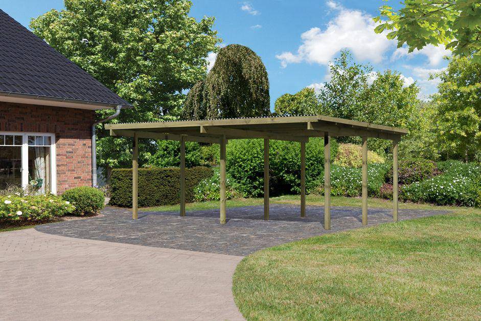 Obrázek k výrobku 54171 - dvojitý carport KARIBU ECO 1A 62035