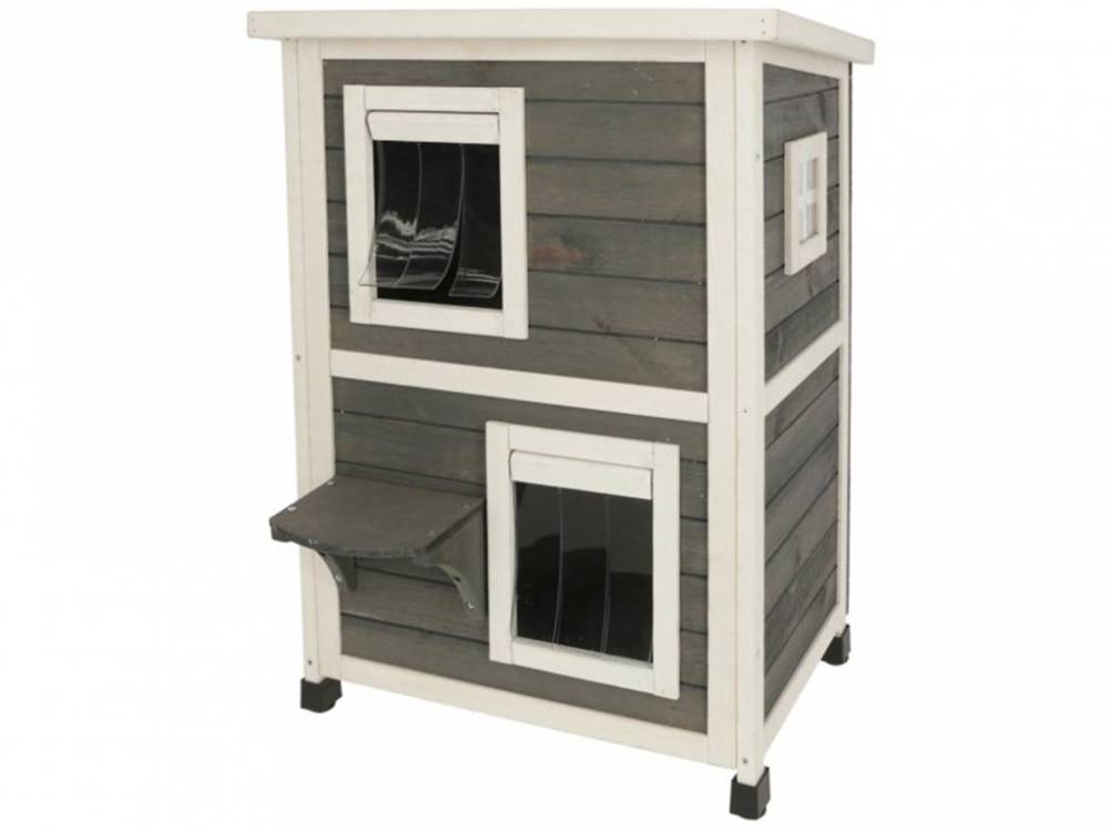 Obrázek k výrobku 81237 - Dvoupatrová bouda pro kočky KERBL FAMILY 57 x 55 x 80 cm