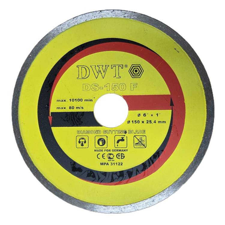 Obrázek k výrobku 14321 - DWT diamantový plný kotouč 150 mm (dlaždice, keramika) -