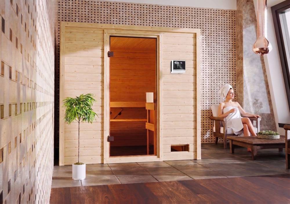 Obrázek k výrobku 71382 - finská sauna KARIBU ADELINA (6168) LG2495