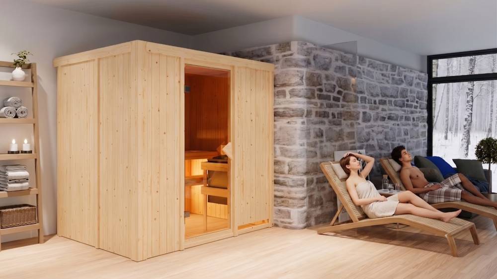 Obrázek k výrobku 71380 - finská sauna KARIBU BODIN (47829) LG2493