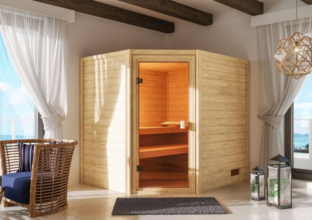 Obrázek k výrobku 71385 - finská sauna KARIBU ELEA (6170) LG2498