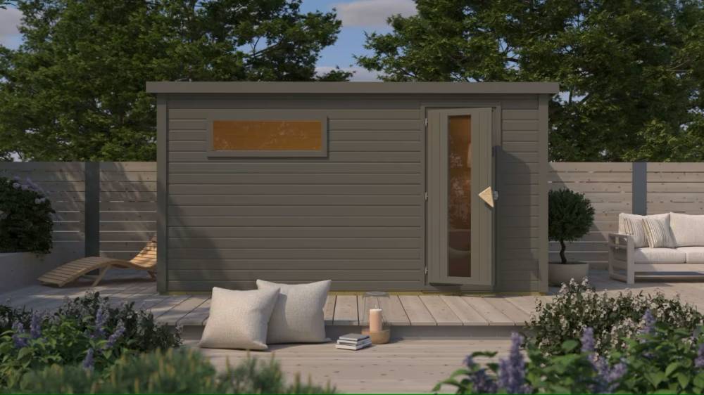 Obrázek k výrobku 93071 - finská sauna KARIBU HYTTI 6 (124) terragrau LG4503