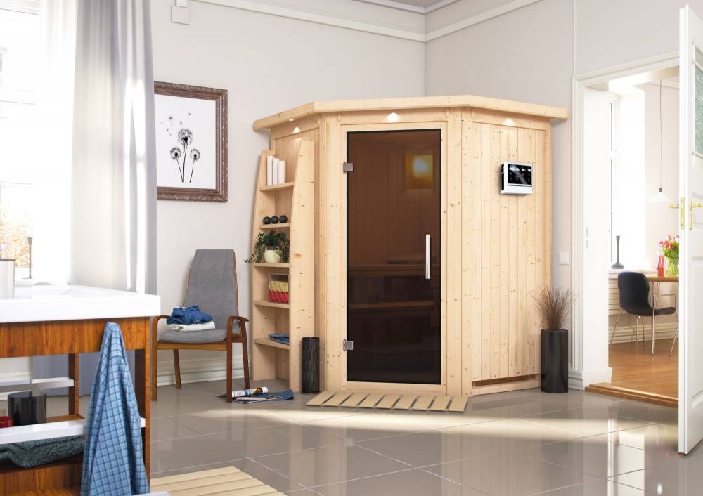 Obrázek k výrobku 54187 - Finská sauna KARIBU LARIN (75604)
