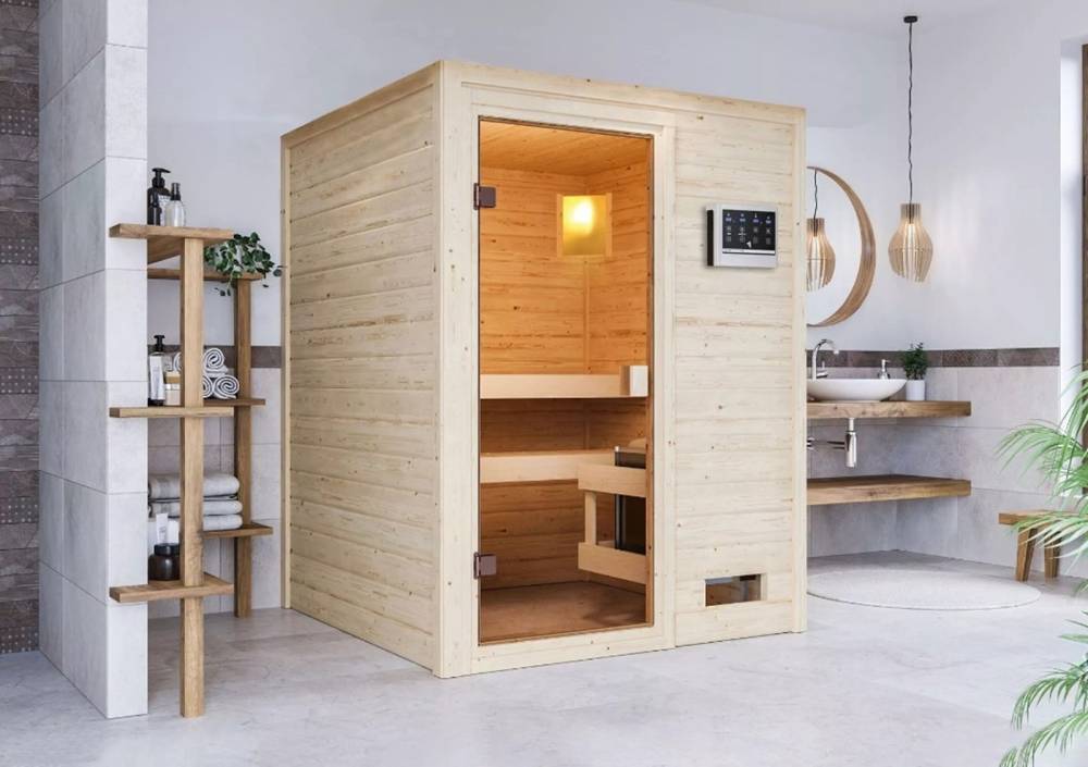 Obrázek k výrobku 67820 - finská sauna KARIBU SANDRA (6160) LG1953