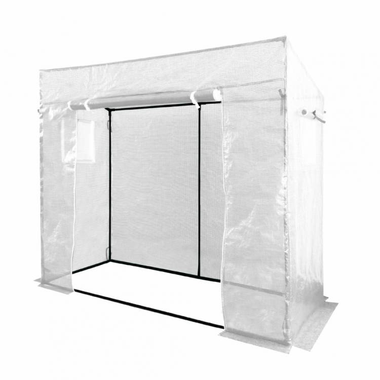 Obrázek k výrobku 82383 - Fóliovník na rajčata velký bílá plachta 200x77x168/146cm