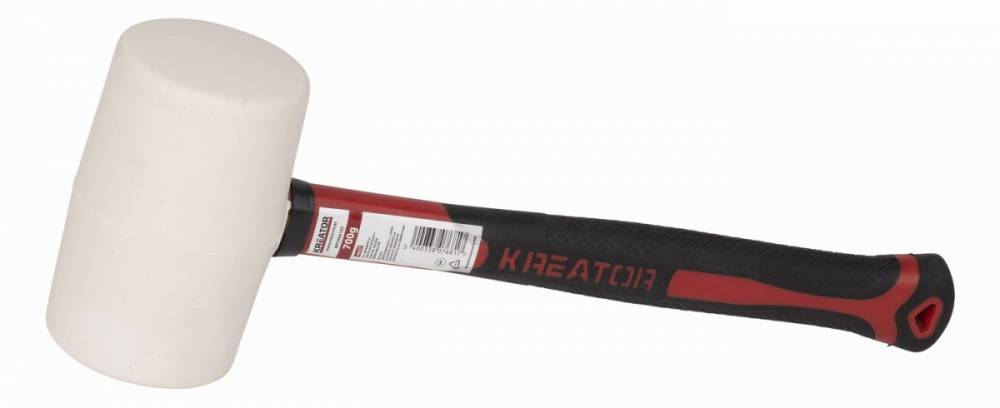 Obrázek k výrobku 15957 - Gumová palice bílá 700g - Laminátová násada