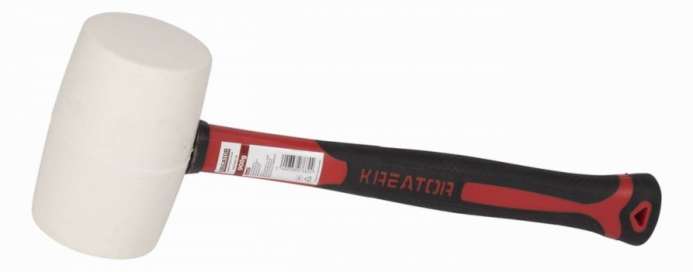 Obrázek k výrobku 15958 - Gumová palice bílá 900g - Laminátová násada