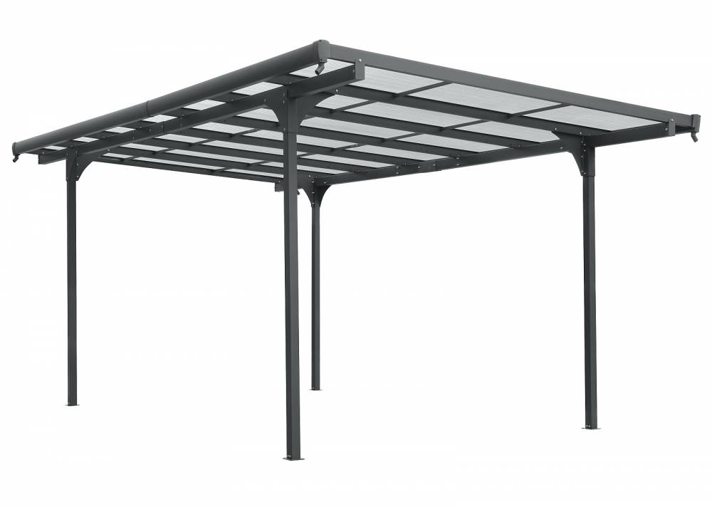 Obrázek k výrobku 88431 - hliníková pergola LANITPLAST ALU 53 antracit + bronz PC LG4121
