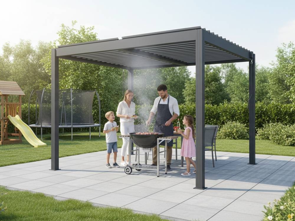 Obrázek k výrobku 92021 - hliníková pergola LANITPLAST BIOCLIMATIC 32 BASIC LG4288