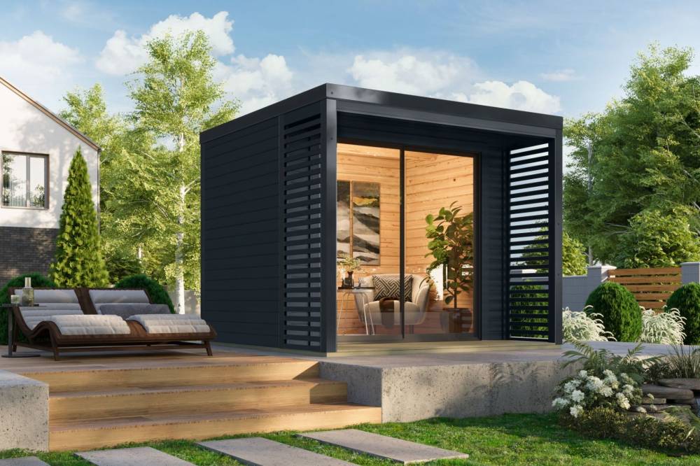 Obrázek k výrobku 94968 - hybridní domek KARIBU SATURN (48358) antracit LG4823