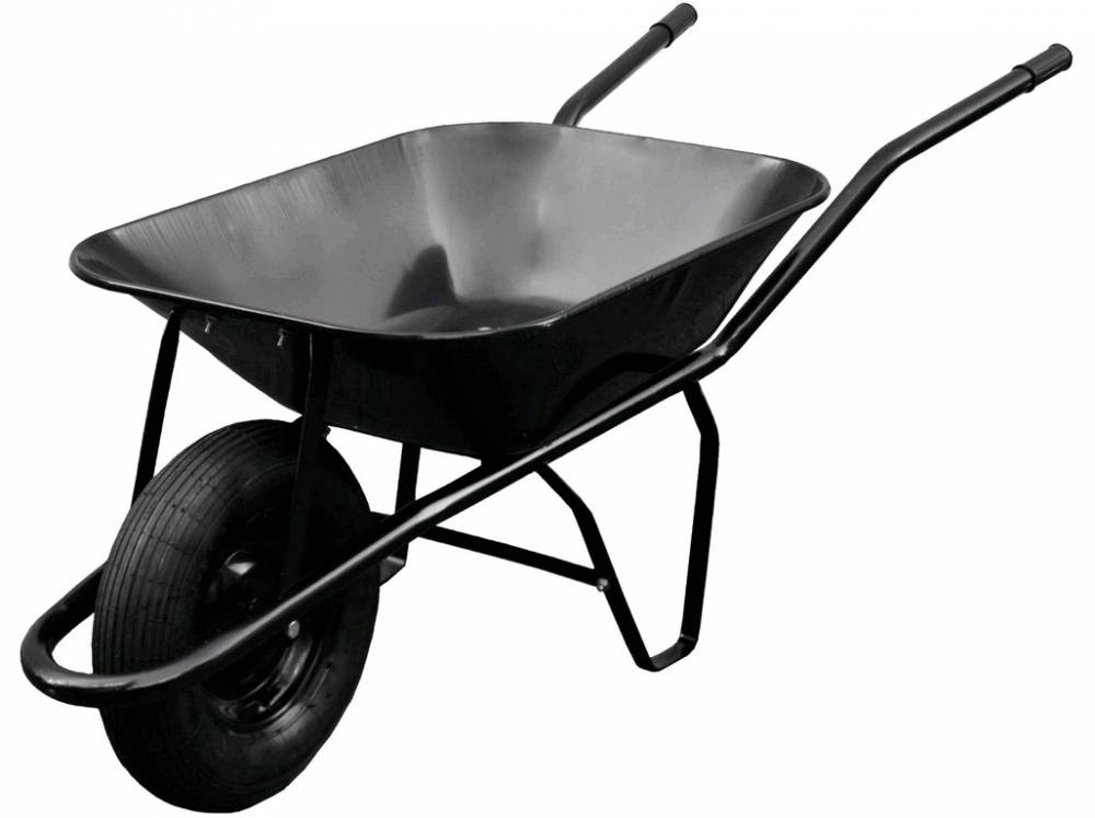 Obrázek k výrobku 76636 - KOLEČKO STAVEBNÍ 60LKOLEČKO STAVEBNÍ 60L, NAFUKOVACÍ, NOSNOST 100KG