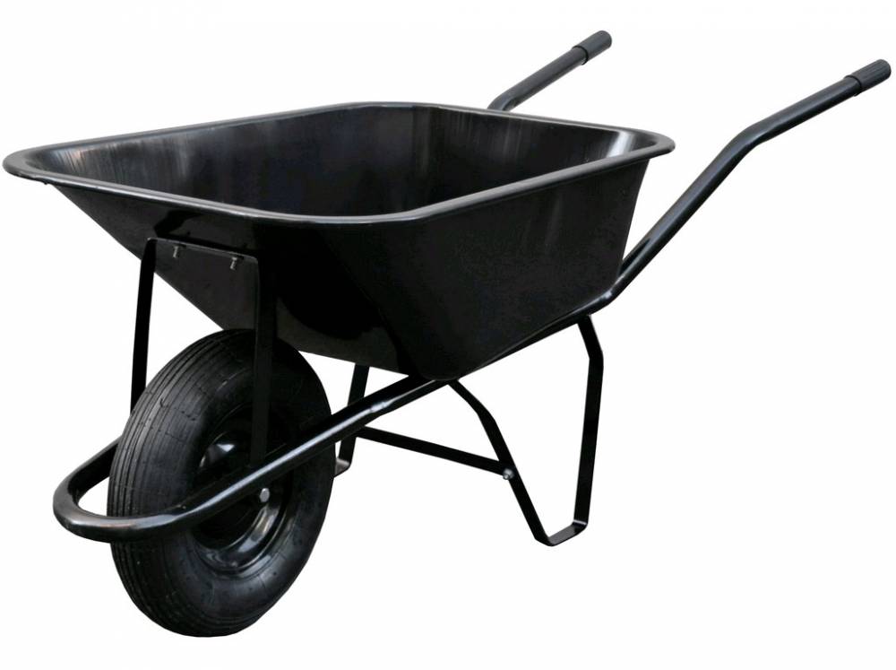 Obrázek k výrobku 76638 - KOLEČKO STAVEBNÍ 80L, NAFUKOVACÍ, NOSNOST 100KG