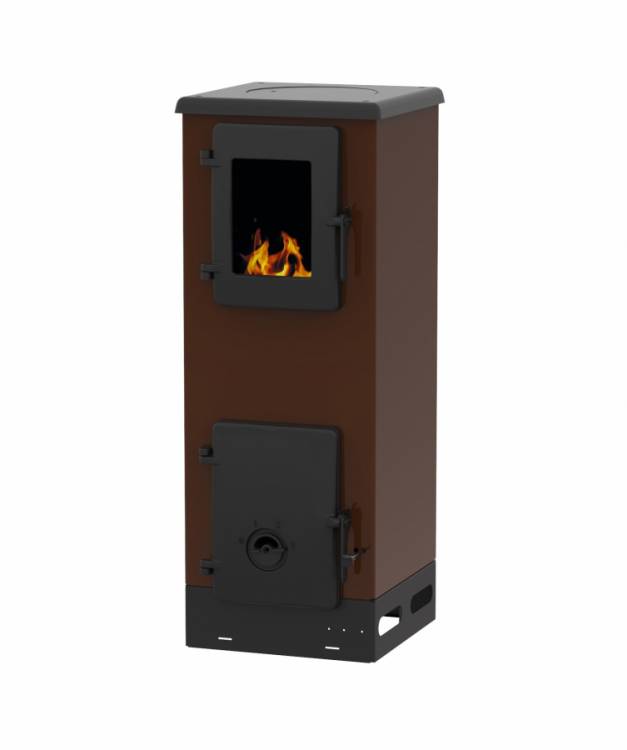 Obrázek k výrobku 77380 - Krbová kamna ALFA PLAM VULKAN S hnědá 4 kW