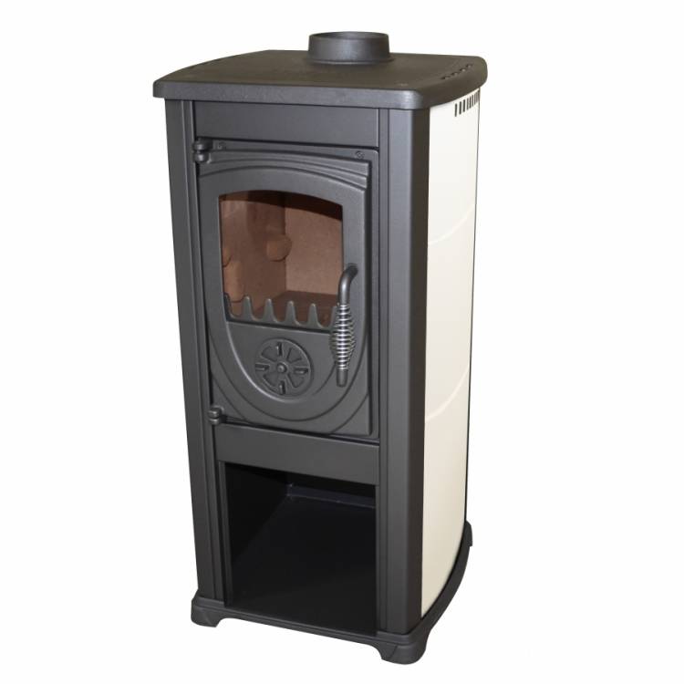 Obrázek k výrobku 81291 - Krbová kamna BELLA THALIA OKTA ECO krémová 3,9kW