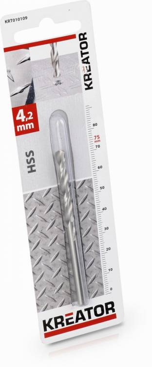 Obrázek k výrobku 48792 - KRT010109 - HSS vrták do kovu 4,2x75 mm