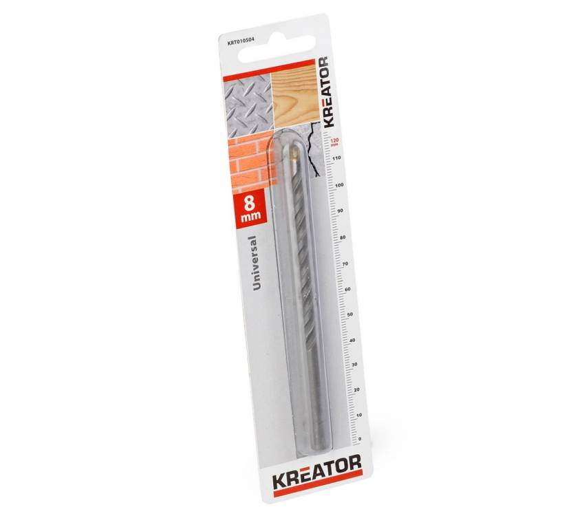 Obrázek k výrobku 48840 - KRT010504 - Vrták univerzální 8x120 mm