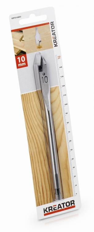 Obrázek k výrobku 36955 - KRT010803 - Plochý vrták do dřeva 10 x 152 mm