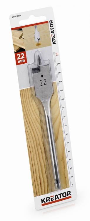 Obrázek k výrobku 36961 - KRT010809 - Plochý vrták do dřeva 22 x 152 mm