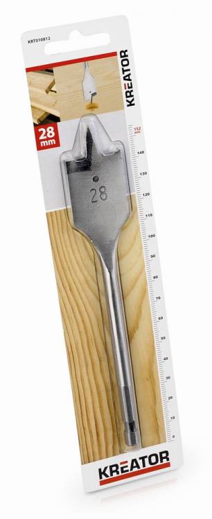 Obrázek k výrobku 36963 - KRT010812 - Plochý vrták do dřeva 28 x 152 mm