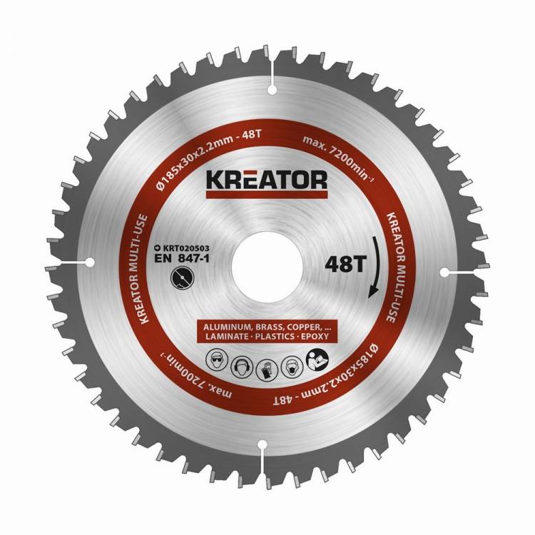 Obrázek k výrobku 37717 - KRT020503 - Pilový kotouč univerzální 185mm, 48T