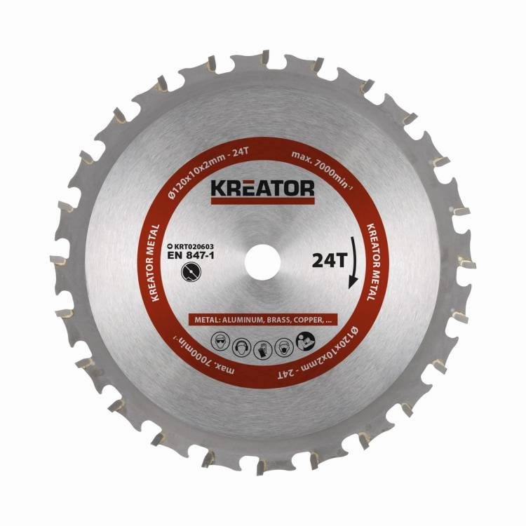 Obrázek k výrobku 41433 - KRT020603 - Pilový kotouč na kov 120 mm, 24 Z