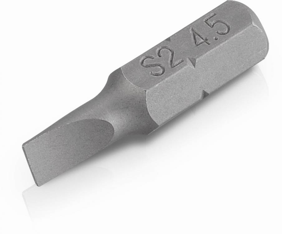 Obrázek k výrobku 37108 - KRT061300 - 2 ks Bitů FL4.5 x 0.6 mm 25 mm