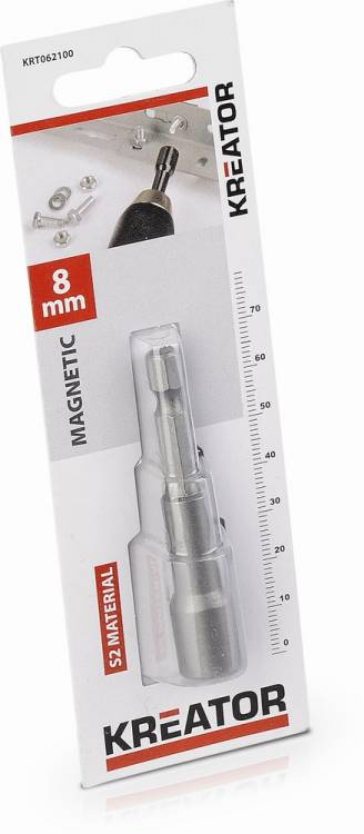Obrázek k výrobku 37123 - KRT062100 - Nástrčný klíč magnetický 8 mm
