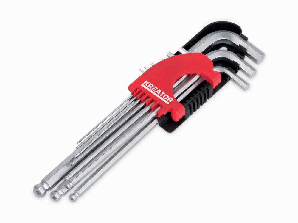 Obrázek k výrobku 36497 - KRT408302 - Sada klíčů HEX dlouhé 9ks BP