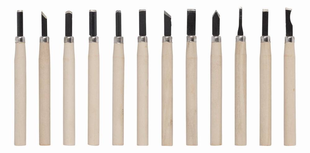 Obrázek k výrobku 36615 - KRT461002 - Mini dláta na dřevo sada 12ks