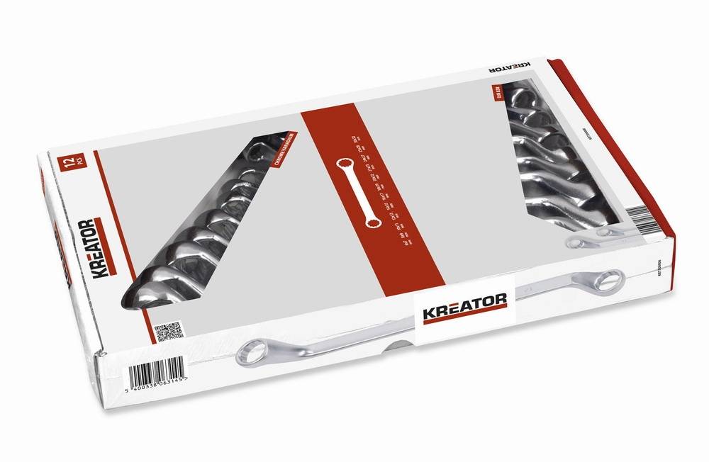 Obrázek k výrobku 36756 - KRT500006 - Sada oboustranných očkových klíčů 6-32mm - 12ks