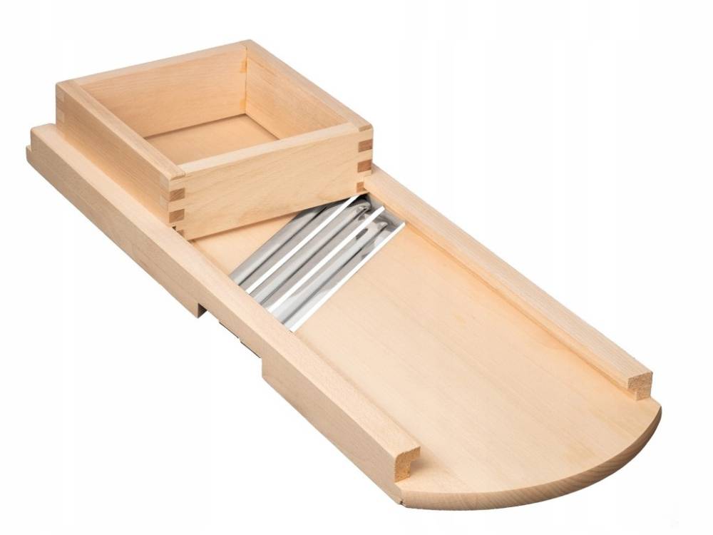 Obrázek k výrobku 93525 - Kruhadlo na zelí 3 nože se šuplíkem 55x19x8 cm