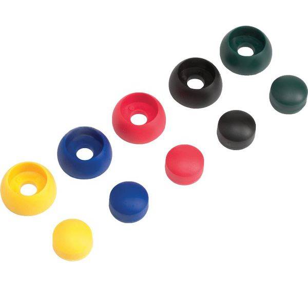 Obrázek k výrobku 42191 - Krytky šroubů 12mm zelená 10ks/bal. .