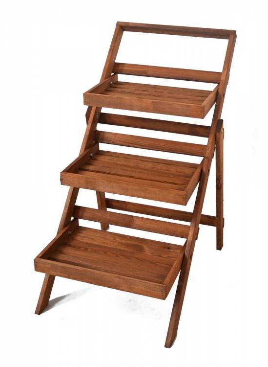 Obrázek k výrobku 32817 - Květináč schůdkový - hnědý .