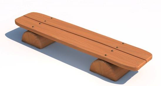 Obrázek k výrobku 47523 - Lavička nízká z akátu .