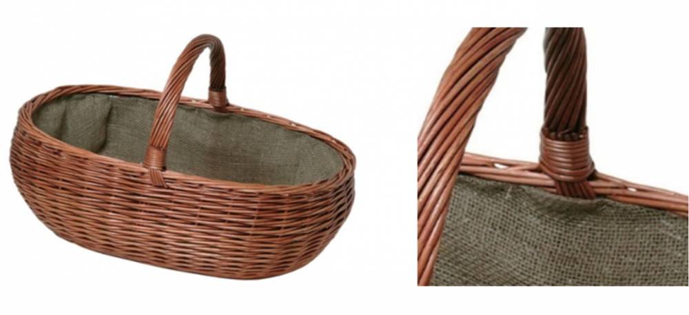 Obrázek k výrobku 77651 - Lienbacher, oválný proutěný koš světlý