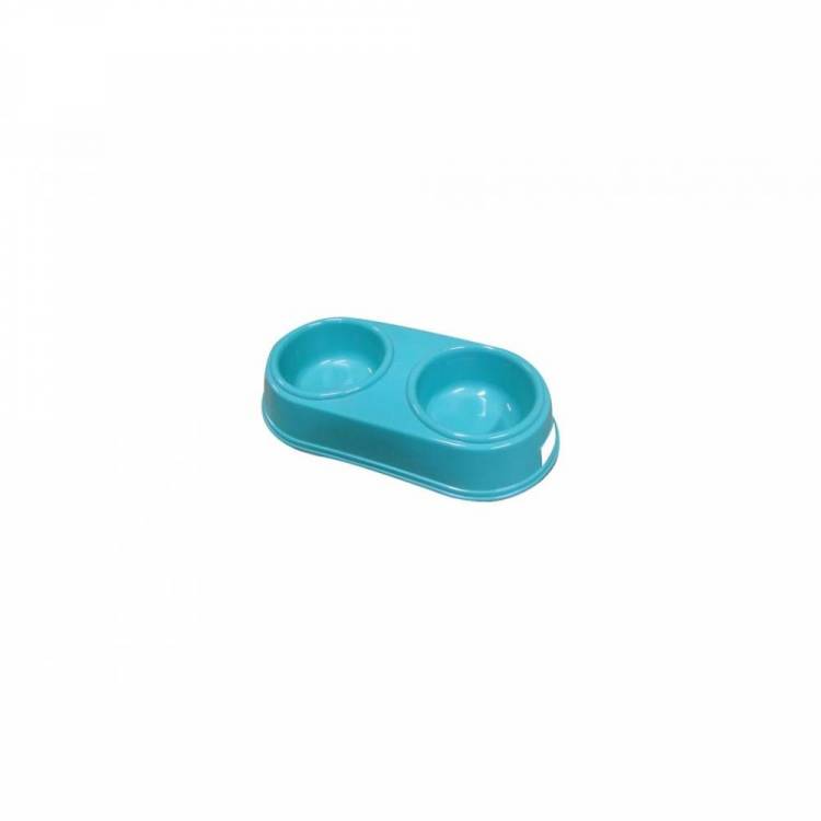 Obrázek k výrobku 73859 - MISKA PRO PSA DVOJITÁ 26,5X12,5CM PH MIX BAREV