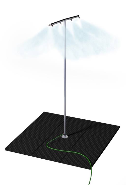 Obrázek k výrobku 91724 - Mlhoviště T - s přímým napojením na zahradní hadici Mlhoviště T - s přímým napojením