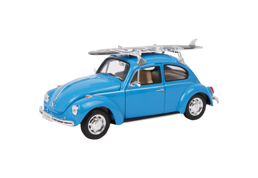 Obrázek k výrobku 20761 - Model auta VW Beetle + surfovací prkno .