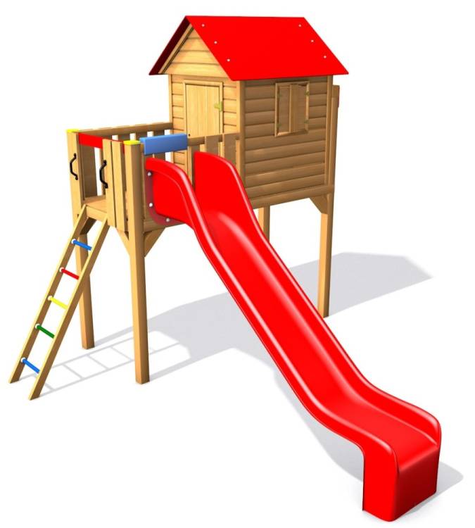 Obrázek k výrobku 73340 - Monkey dětský domek - Pavlína 145 - Červená Pavlína 145 - Červená