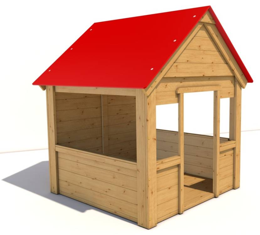 Obrázek k výrobku 73339 - Monkey dětský domek - Pavlína Mini - Červený DD0008Č