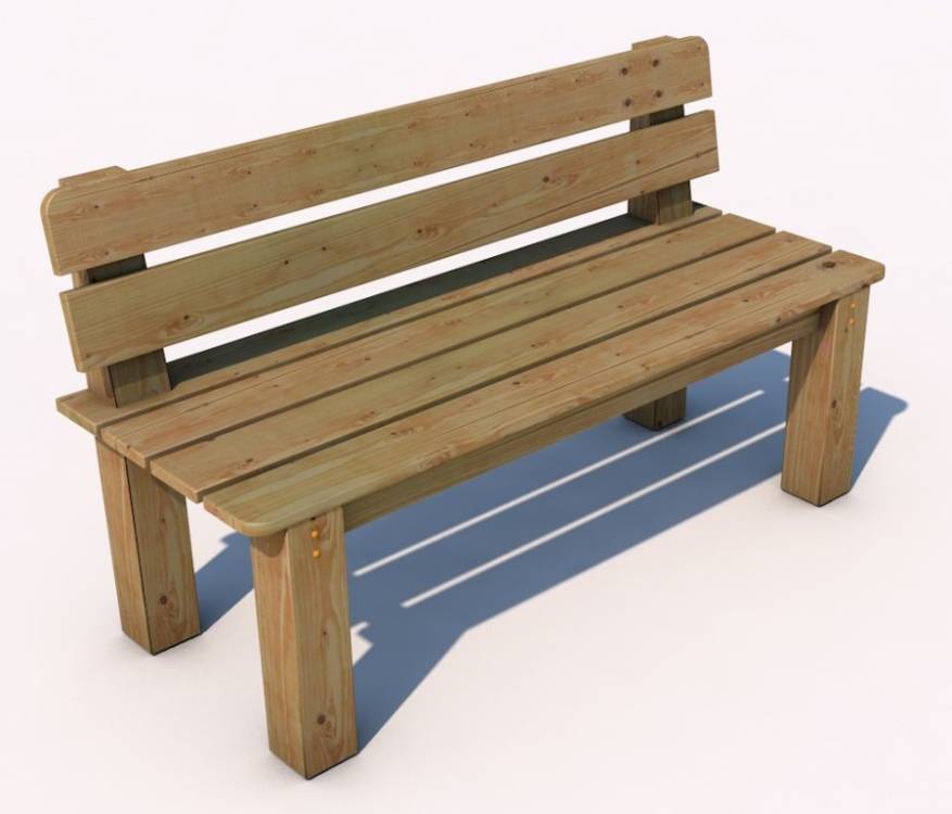 Obrázek k výrobku 35258 - Monkey´s lavička s opěradlem 12 - 1500 .