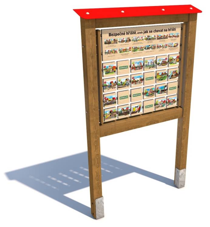 Obrázek k výrobku 91096 - Monkeys Edukační panel Pexeso - Bezpečné hřiště 160