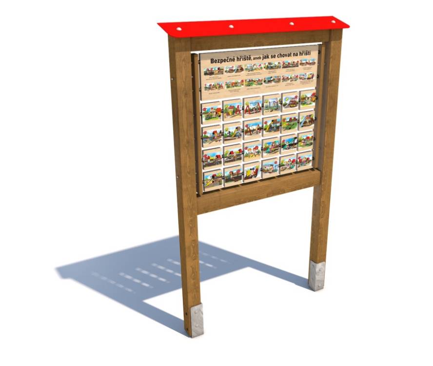 Obrázek k výrobku 91097 - Monkeys Edukační panel Pexeso - Bezpečné hřiště 200 Monkeys Edukační panel Pexeso - Bezpečné hřiště 200