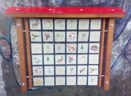 Obrázek k výrobku 91067 - Monkeys Edukační panel Pexeso - Les na stěnu Monkeys Edukační panel Pexeso - Les na stěnu