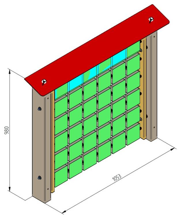 Obrázek k výrobku 91073 - Monkeys Edukační panel Pexeso - Rostliny na stěnu Monkeys Edukační panel Pexeso - Rostliny na stěnu