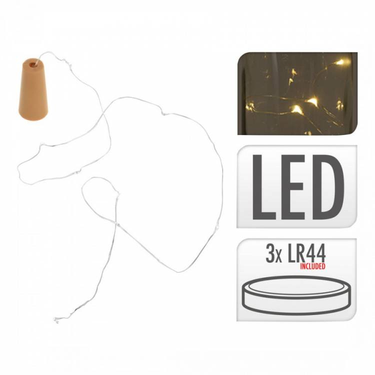 Obrázek k výrobku 68594 - OSVĚTLENÍ DO LÁHVE ZÁTKA 8LED